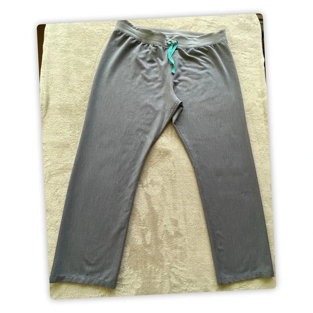 FIGS Livingston Scrub Men's Pants Gray XXL Tall Technical Collection Stretch